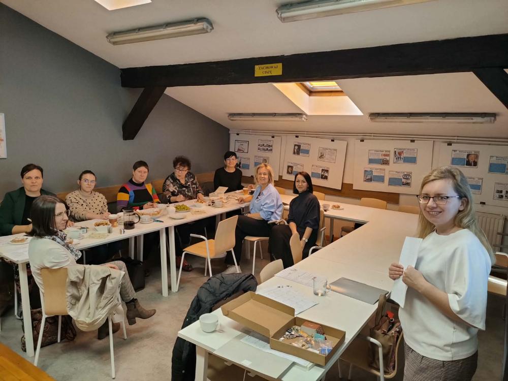 Spotkanie nauczycieli bibliotekarzy z&nbsp;powiatu